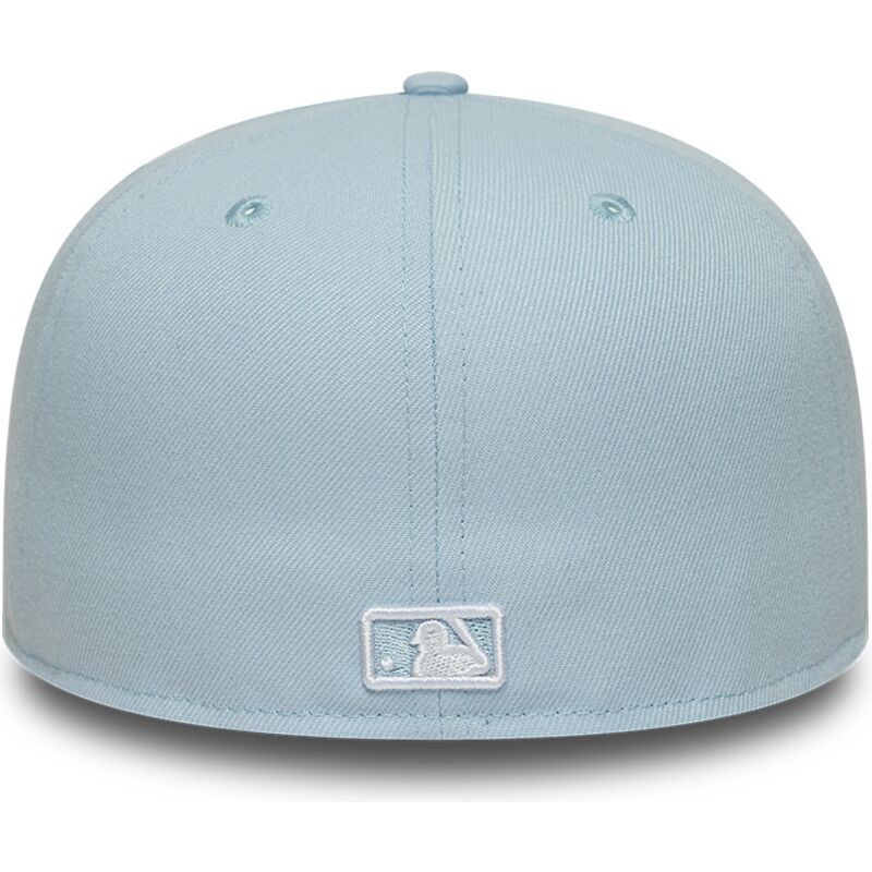 new-era-flat-brim-59fifty-league-essential-new-york-yankees-mlb-light-blue-fitted-cap