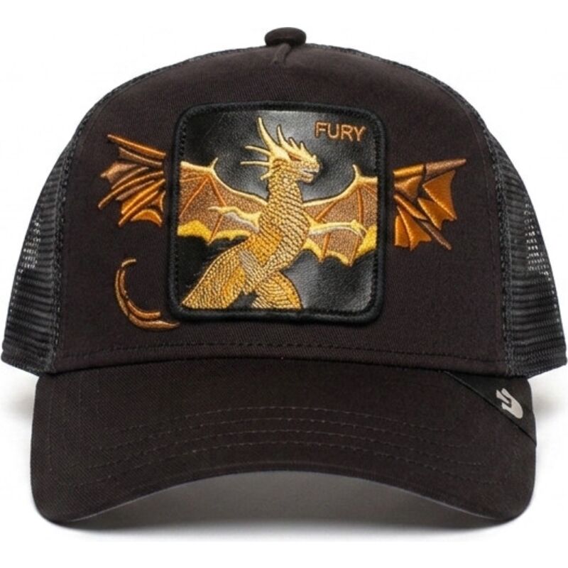 czapka-trucker-czarna-smok-wings-fury-the-farm-od-goorin-bros