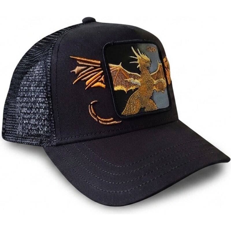 czapka-trucker-czarna-smok-wings-fury-the-farm-od-goorin-bros