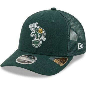 Kepurė išlenkta vilkikas žalia snapback 9SEVENTY Stretch Snap Evergreen Oakland Athletics MLB New Era