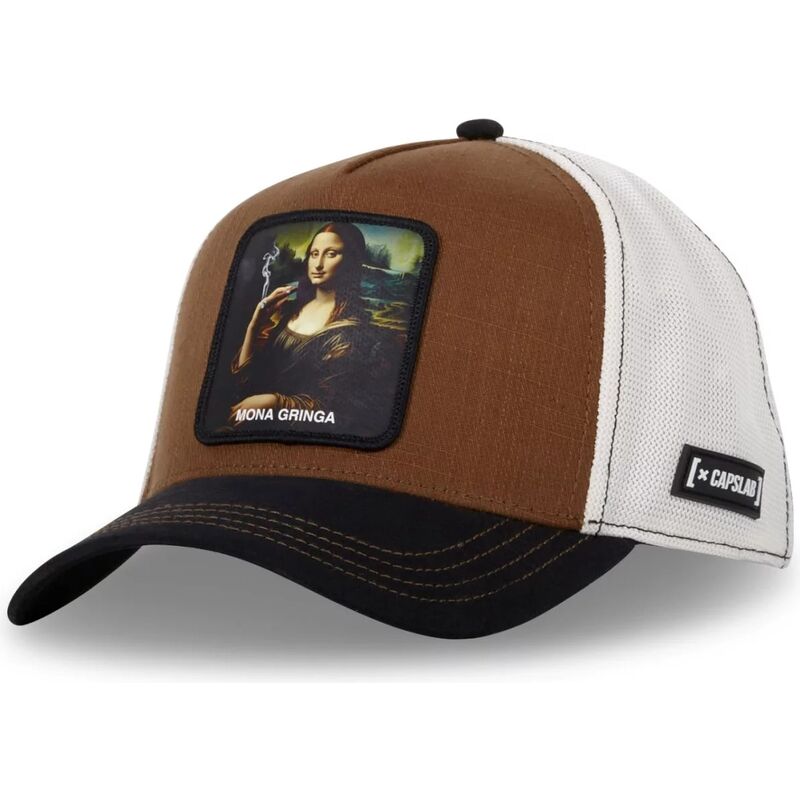 cap-islenkta-brown-snapback-mona-lisa-famous-capslab