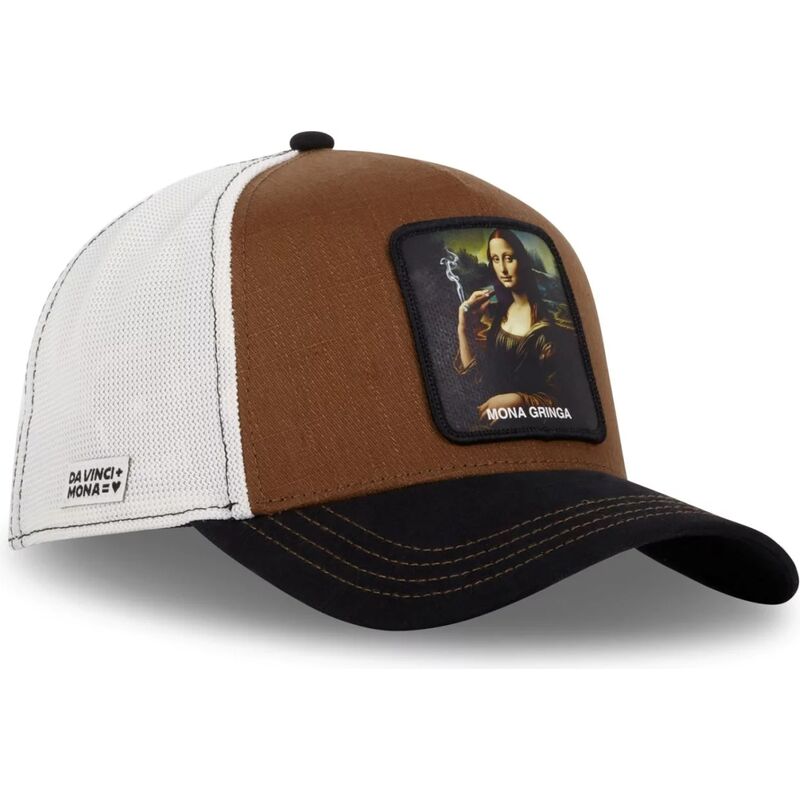cap-islenkta-brown-snapback-mona-lisa-famous-capslab