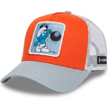 Czapka trucker wielokolorowa Siłacz Smerf SMU2 STRB Smerfy od Capslab