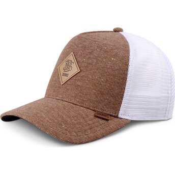 Czapka trucker brązowo-czarna HFT JerseySpots od Djinns