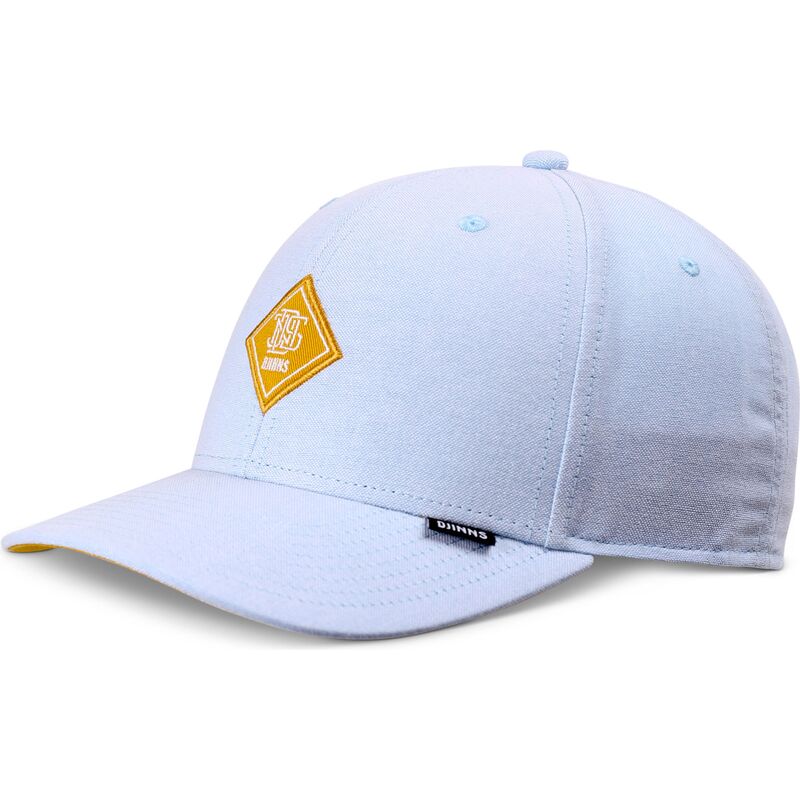 djinns-curved-brim-yellow-logo-truefit-oxfordcontra-blue-adjustable-cap