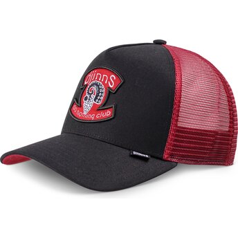 Djinns HFT OctoGrape Black and Red Trucker Hat