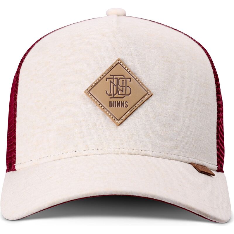 czapka-trucker-bezowa-i-czerwona-hft-colourmelange-od-djinns