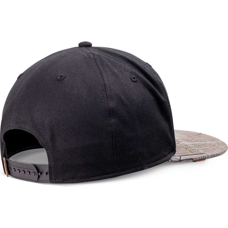 kepure-plokscia-juoda-snapback-crinklecheck-rev-djinns