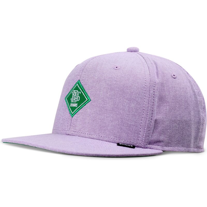 djinns-flat-brim-green-logo-oxfordcontra-purple-snapback-cap