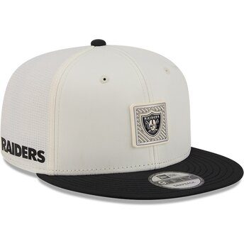 Cap plokščia beige snapback 9FIFTY Training Pack 2026 Las Vegas Raiders NFL New Era