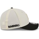 bezowo-czarna-zakrzywiona-czapka-snapback-9forty-m-crown-training-pack-2026-las-vegas-raiders-nfl-new-era