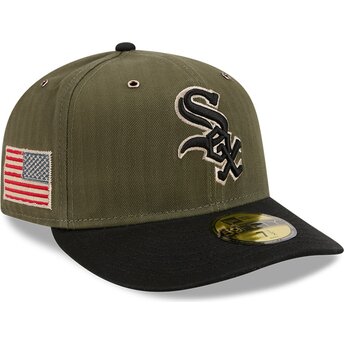 Kepurė išlenkta žalia priglundanti 59FIFTY Pre-Curved American Herringbone Chicago White Sox MLB New Era