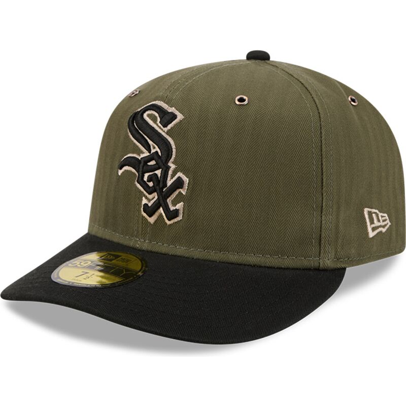 gorra-curva-verde-ajustada-59fifty-pre-curved-american-herringbone-de-chicago-white-sox-mlb-de-new-era