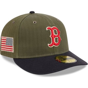 Kepurė išlenkta žalia priglundanti 59FIFTY Pre-Curved American Herringbone Boston Red Sox MLB New Era