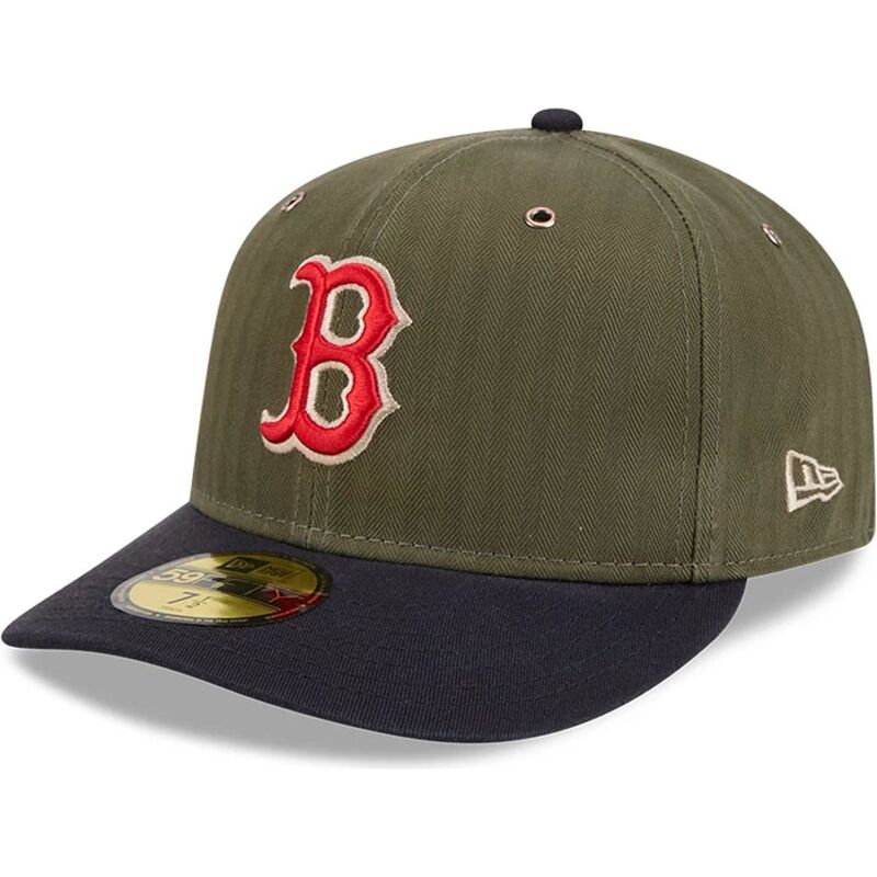 kepure-islenkta-zalia-priglundanti-59fifty-pre-curved-american-herringbone-boston-red-sox-mlb-new-era