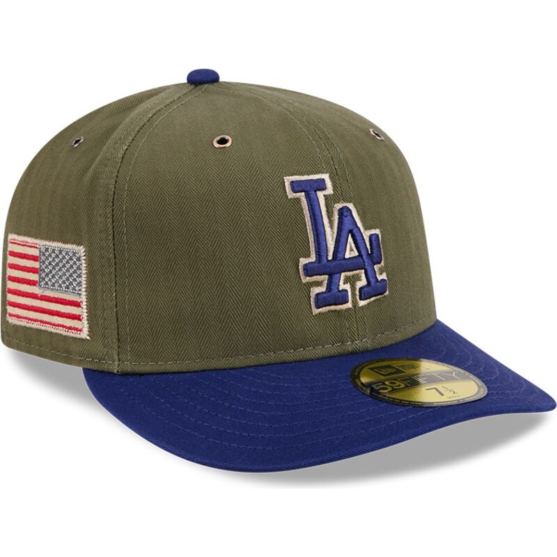 kepure-islenkta-zalia-priglundantis-59fifty-pre-curved-american-herringbone-los-angeles-dodgers-mlb-new-era