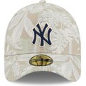 bezowa-zakrzywiona-czapka-dopasowana-59forty-a-frame-leafy-palm-new-york-yankees-mlb-new-era