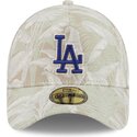 gorra-curva-beige-ajustada-59forty-a-frame-leafy-palm-de-los-angeles-dodgers-mlb-de-new-era