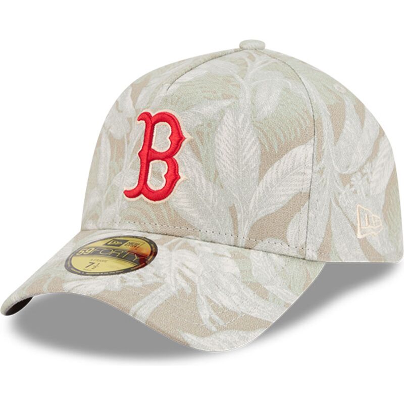 gorra-curva-beige-ajustada-59forty-a-frame-leafy-palm-de-boston-red-sox-mlb-de-new-era gorra-curva-beige-ajustada-59forty-a-frame-leafy-palm-de-boston-red-sox-mlb-de-new-era