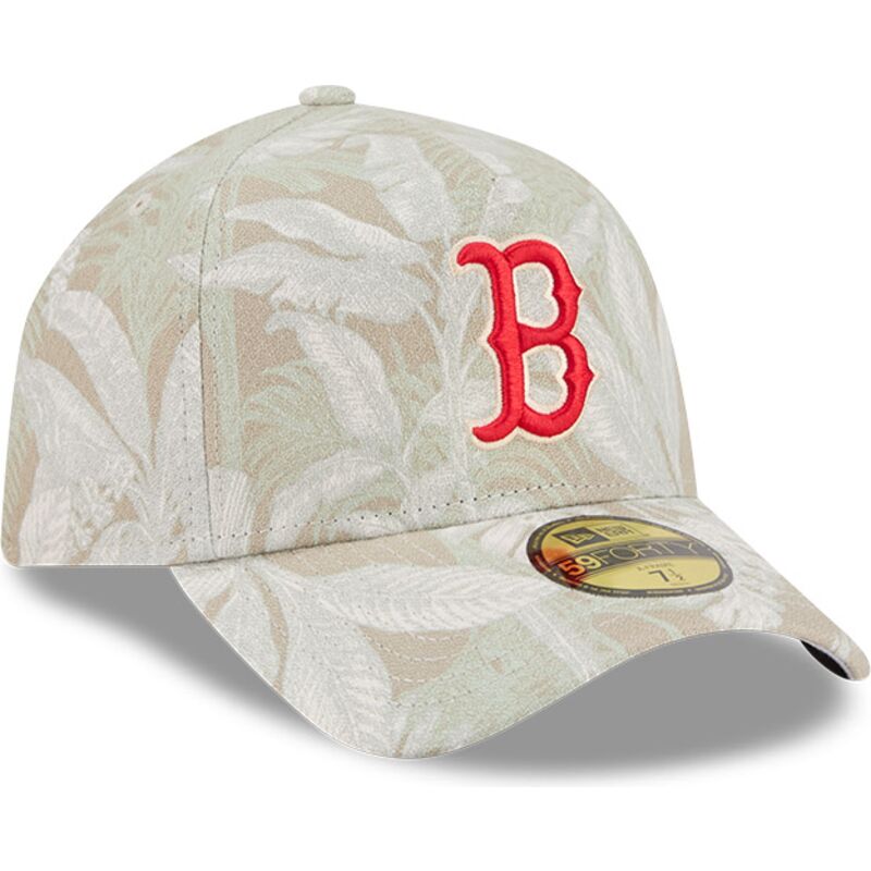 gorra-curva-beige-ajustada-59forty-a-frame-leafy-palm-de-boston-red-sox-mlb-de-new-era gorra-curva-beige-ajustada-59forty-a-frame-leafy-palm-de-boston-red-sox-mlb-de-new-era