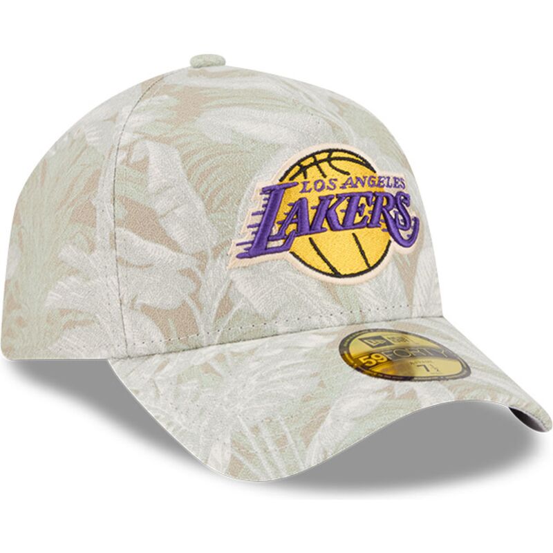 new-era-curved-brim-59forty-a-frame-leafy-palm-los-angeles-lakers-nba-beige-fitted-cap