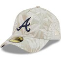 bezowa-zakrzywiona-czapka-dopasowana-59forty-a-frame-leafy-palm-atlanta-braves-mlb-new-era