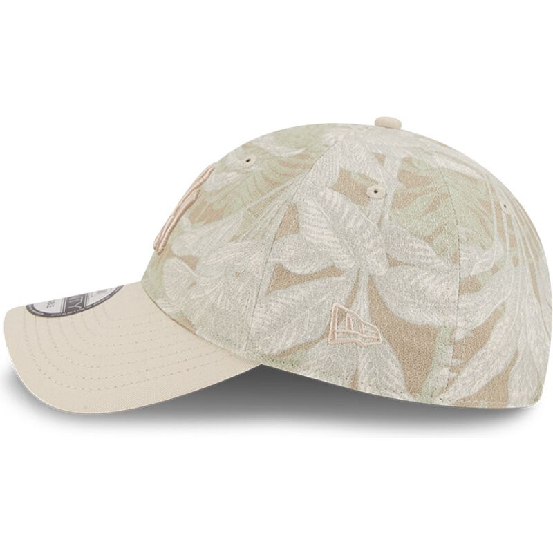 bezowa-regulowana-czapka-z-zakrzywionym-daszkiem-9twenty-leafy-palm-new-york-yankees-mlb-new-era