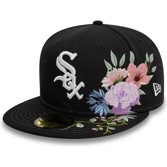 Czarna dopasowana czapka z daszkiem 59FIFTY Floral Chicago White Sox MLB New Era