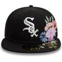 kepure-plokscia-juoda-priglundanti-59fifty-floral-chicago-white-sox-mlb-new-era