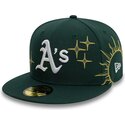 zielona-dopasowana-czapka-z-daszkiem-59fifty-zodiac-oakland-athletics-mlb-new-era