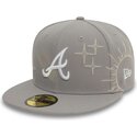 szara-dopasowana-czapka-z-daszkiem-59fifty-zodiac-atlanta-braves-mlb-new-era