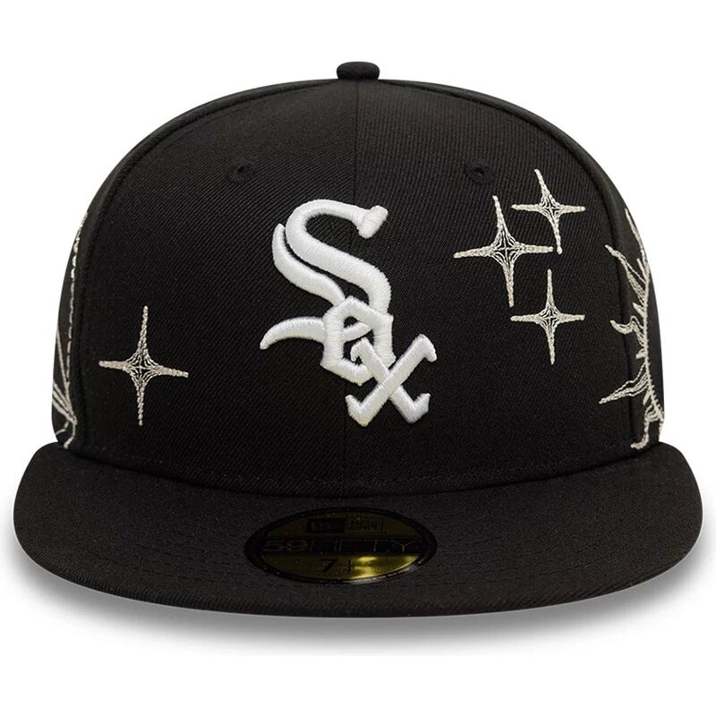 kepure-plokscia-juoda-priglundantis-59fifty-zodiac-chicago-white-sox-mlb-new-era