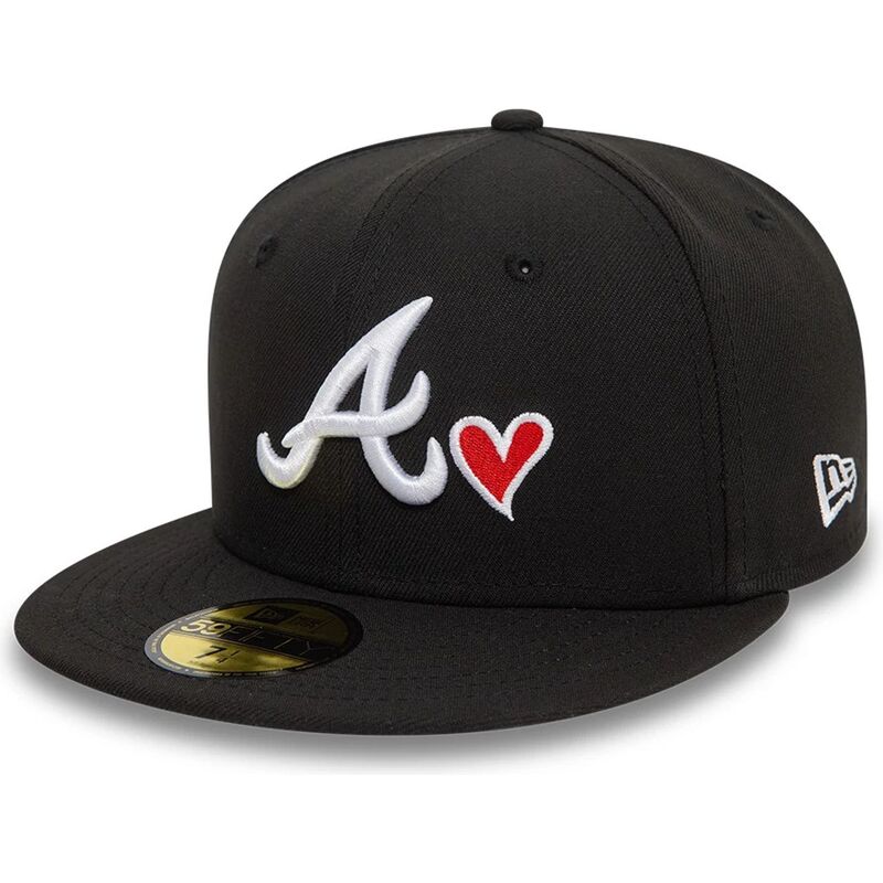 kepure-plokscia-juoda-priglundantis-59fifty-heart-icon-atlanta-braves-mlb-new-era