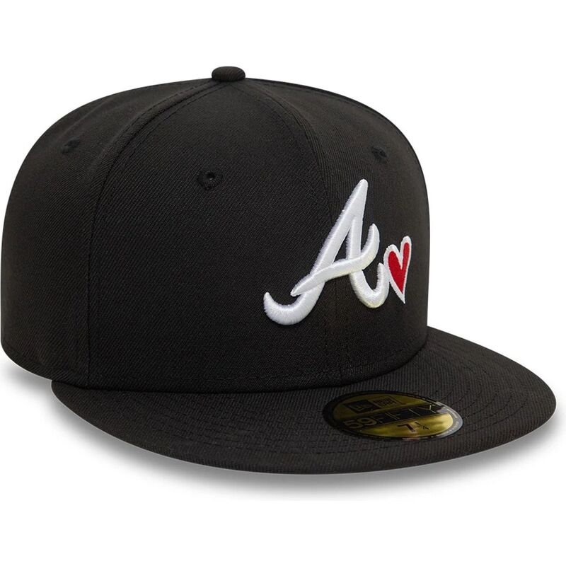 kepure-plokscia-juoda-priglundantis-59fifty-heart-icon-atlanta-braves-mlb-new-era