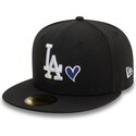 new-era-flat-brim-59fifty-heart-icon-los-angeles-dodgers-mlb-black-fitted-cap