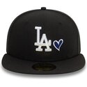 czarna-dopasowana-czapka-z-daszkiem-59fifty-heart-icon-los-angeles-dodgers-mlb-new-era