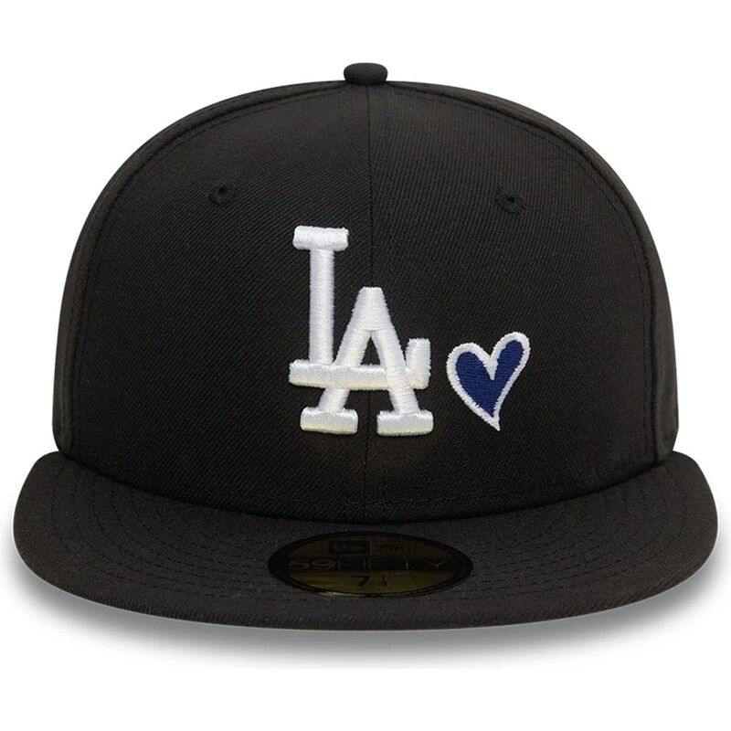 new-era-flat-brim-59fifty-heart-icon-los-angeles-dodgers-mlb-black-fitted-cap