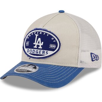Kepurė išlenkta įvairiaspalvis snapback 9FORTY M-Crown A Frame Fray Los Angeles Dodgers MLB New Era