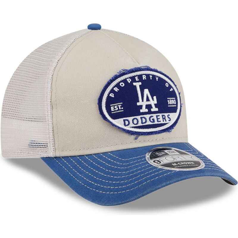 czapka-trucker-bezowa-i-niebieska-9forty-m-crown-a-frame-fray-los-angeles-dodgers-mlb-new-era