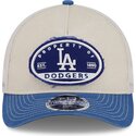 kepure-islenkta-ivairiaspalvis-snapback-9forty-m-crown-a-frame-fray-los-angeles-dodgers-mlb-new-era