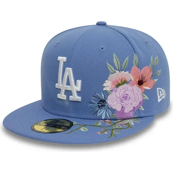 Granatowa dopasowana czapka z daszkiem 59FIFTY Floral Los Angeles Dodgers MLB New Era