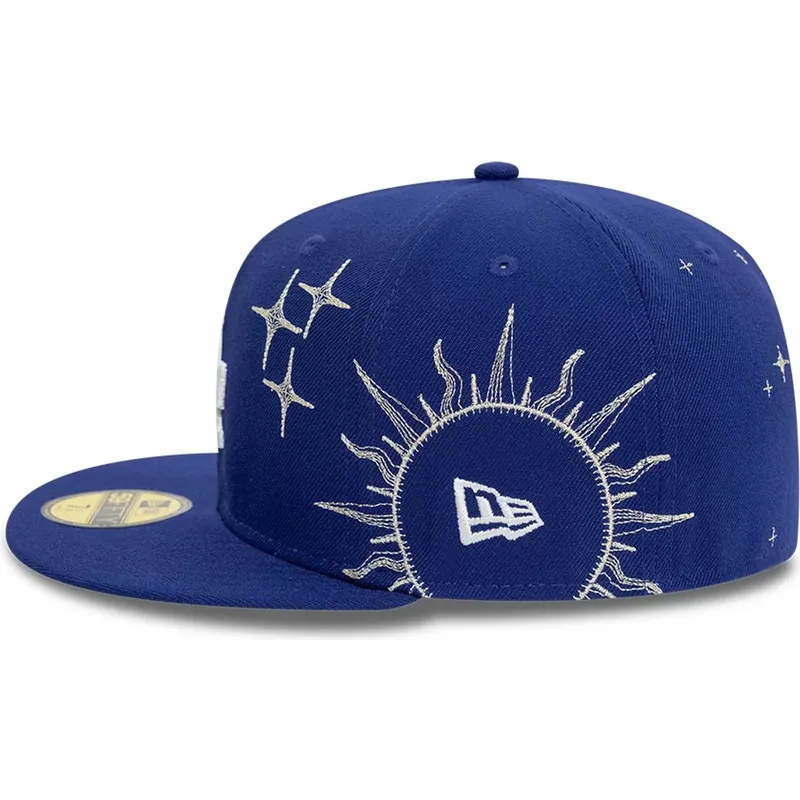 kepure-plokscia-melyna-priglundantis-59fifty-zodiac-los-angeles-dodgers-mlb-new-era