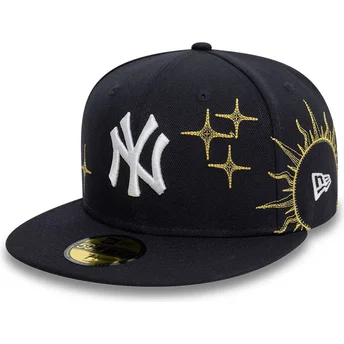 Granatowa dopasowana czapka z daszkiem 59FIFTY Zodiac New York Yankees MLB New Era