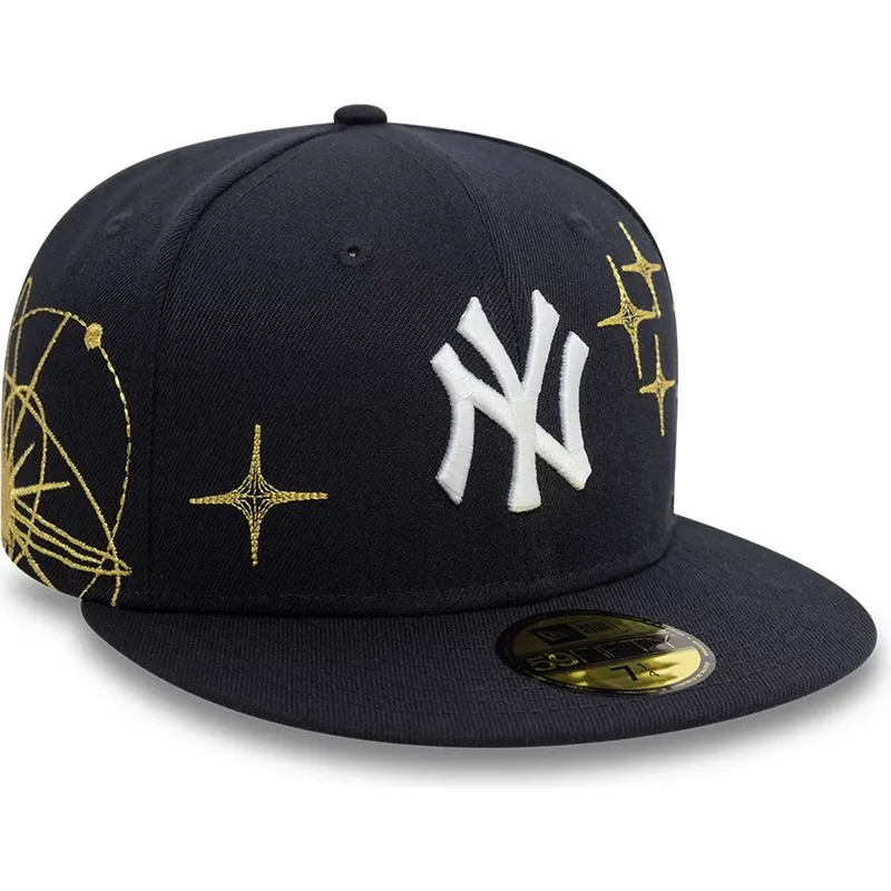 kepure-plokscia-tamsiai-melyna-priglundanti-59fifty-zodiac-new-york-yankees-mlb-new-era