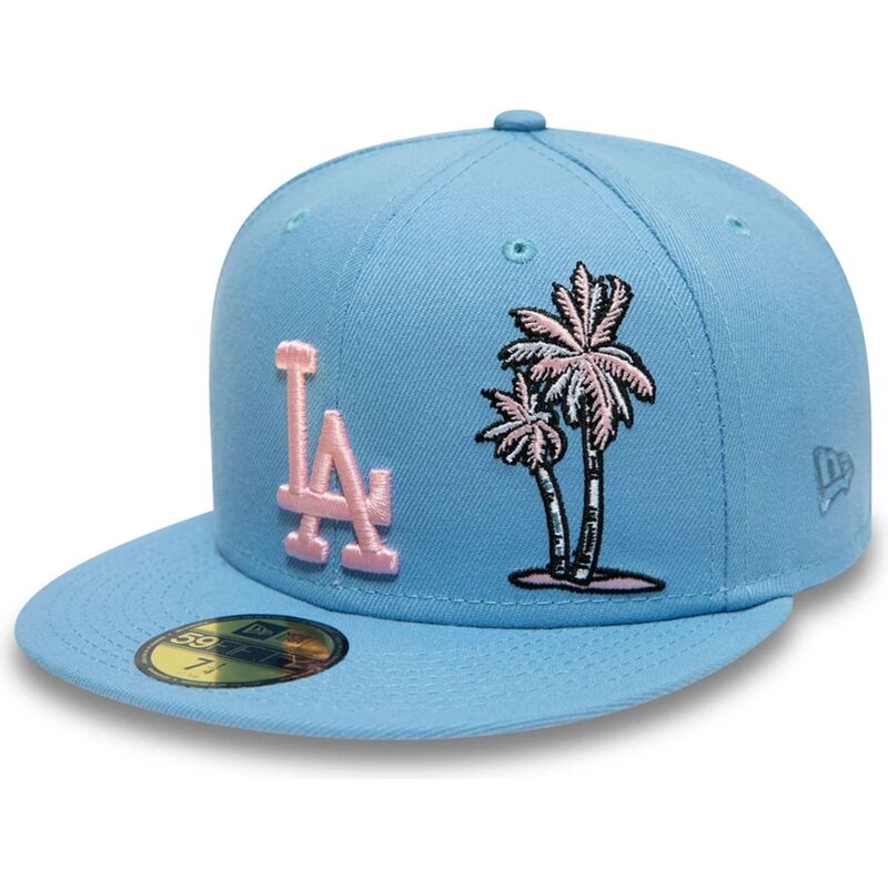 kepure-plokscia-melyna-priglundanti-59fifty-palm-taco-los-angeles-dodgers-mlb-new-era