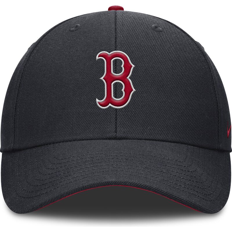 cap-islenkta-navy-blue-adjustable-strap-vaikams-dri-fit-club-structured-boston-red-sox-mlb-nike