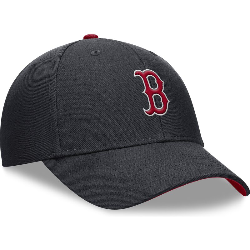 cap-islenkta-navy-blue-adjustable-strap-vaikams-dri-fit-club-structured-boston-red-sox-mlb-nike