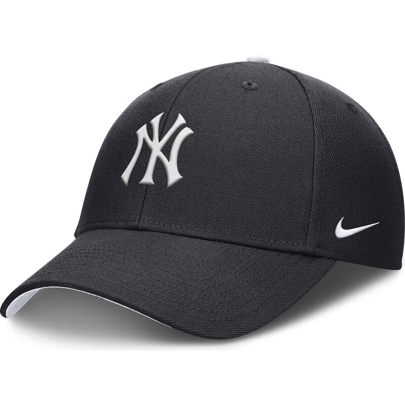 kepure-islenkta-tamsiai-melyna-reguliuojama-juostele-vaikams-dri-fit-club-structured-new-york-yankees-mlb-nike