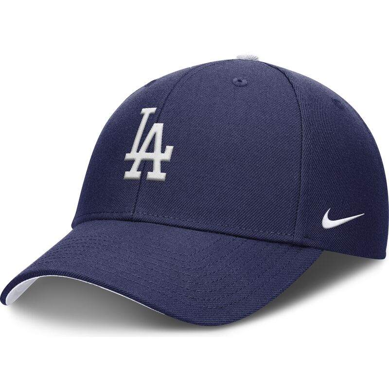 kepure-islenkta-melyna-reguliuojama-juostele-vaikams-dri-fit-club-structured-los-angeles-dodgers-mlb-nike