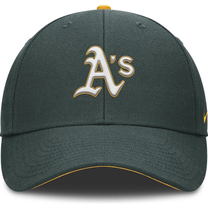 nike-curved-brim-youth-dri-fit-club-structured-oakland-athletics-mlb-green-adjustable-cap